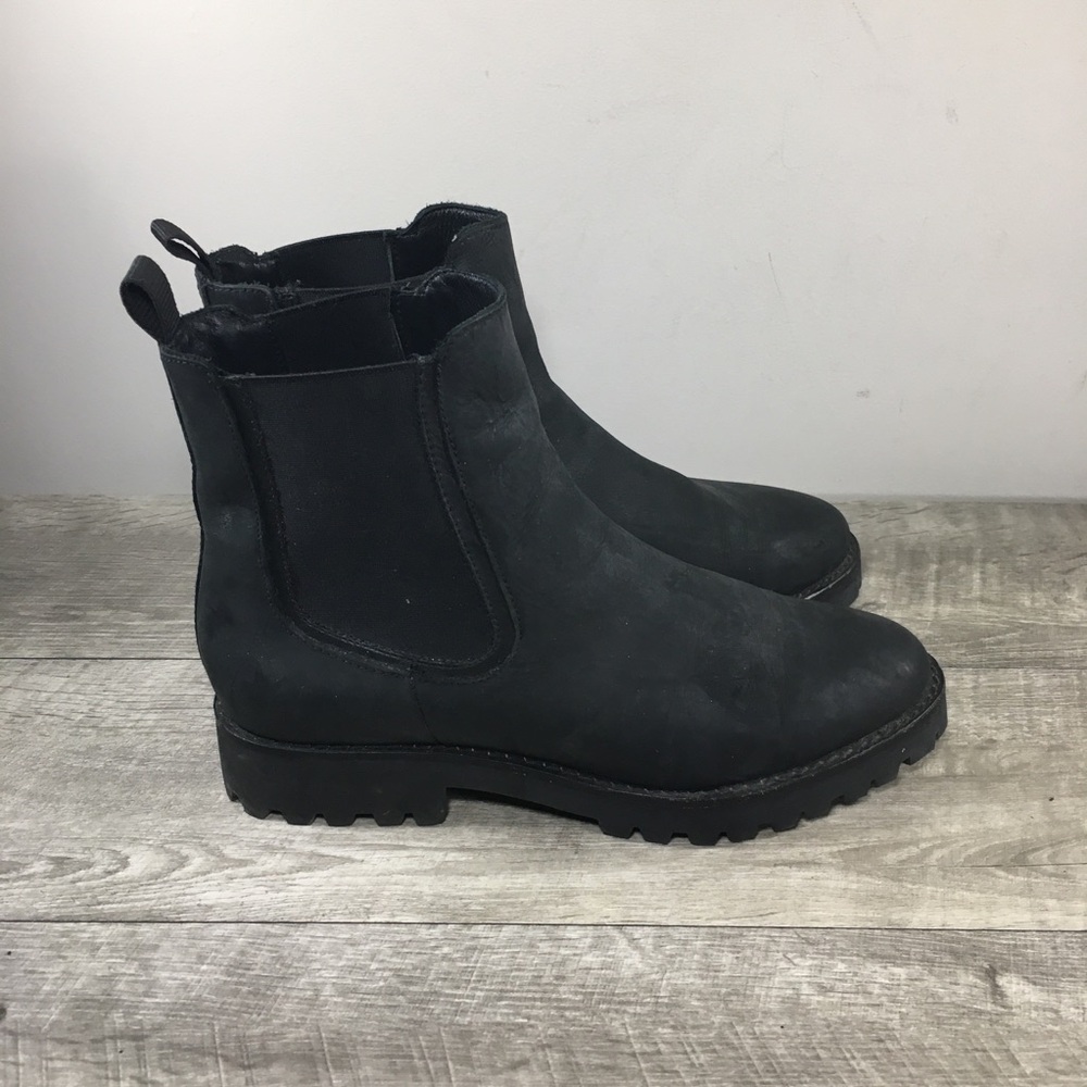 Thursday Boot Company Legend Chelsea Black Matte Leather Women’s Boots Size 10